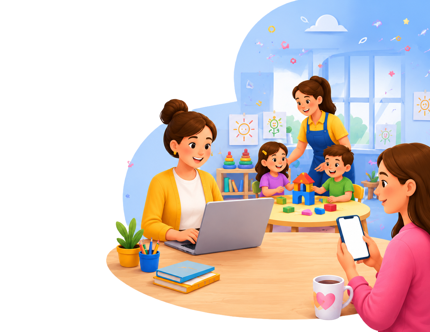 KidPro Primary Solution Web Application Interface Dashboard Panel Layout